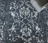 Exquisite Rugs Terras 3131 Navy/Silver Area Rug by The Met Detail Image