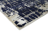 Exquisite Rugs Vertigo 3133 Navy/Gray/Ivory Area Rug Corner Image