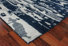 Exquisite Rugs Carrina 3135 Navy/Silver Area Rug by The Met Closeup Image