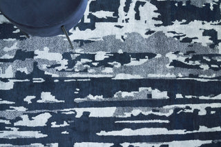 Exquisite Rugs Carrina 3135 Navy/Silver Area Rug by The Met Lifestyle Image Feature