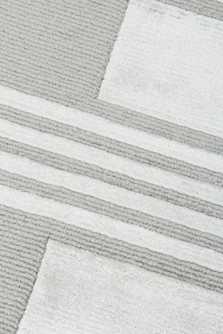 Exquisite Rugs Metro Velvet 3201 Ivory Area Rug by The Met Closeup Image
