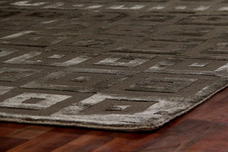 Exquisite Rugs Metro Velvet 3209 Khaki Area Rug Corner Image