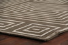 Exquisite Rugs Metro Velvet 3212 Khaki Area Rug Corner Image