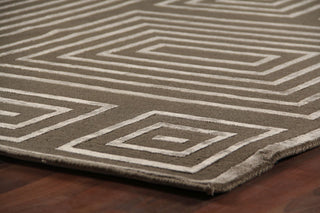 Exquisite Rugs Metro Velvet 3212 Khaki Area Rug Corner Image