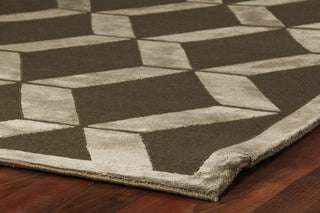 Exquisite Rugs Metro Velvet 3218 Khaki Area Rug Corner Image