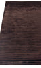 Exquisite Rugs High Low 3229 Chocolate Area Rug Closeup Image