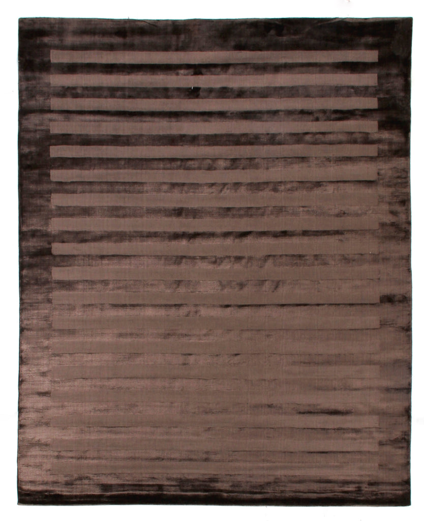 Exquisite Rugs Wide Stripe 3231 Chocolate Area Rug main image
