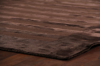 Exquisite Rugs Wide Stripe 3231 Chocolate Area Rug Pile Image
