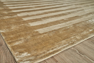 Exquisite Rugs Wide Stripe 3232 Bronze Area Rug Corner Image