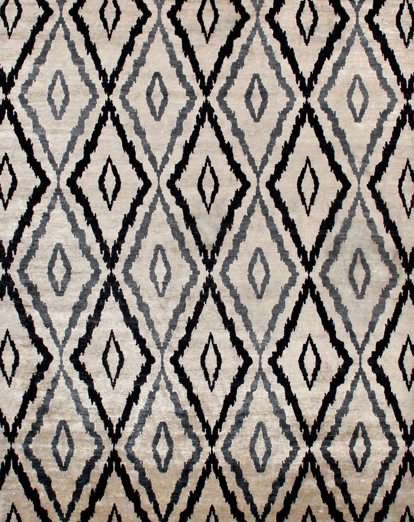 Exquisite Rugs Bamboo Silk 3278 Ivory/Blue Area Rug main image