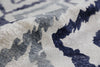 Exquisite Rugs Bamboo Silk 3278 Ivory/Blue Area Rug Closeup Image