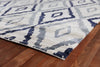 Exquisite Rugs Bamboo Silk 3278 Ivory/Blue Area Rug Pile Image