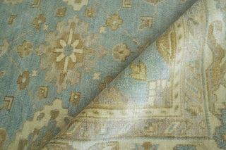 Exquisite Rugs Antique Weave Oushak 3280 Light Blue/Ivory Area Rug Corner Image