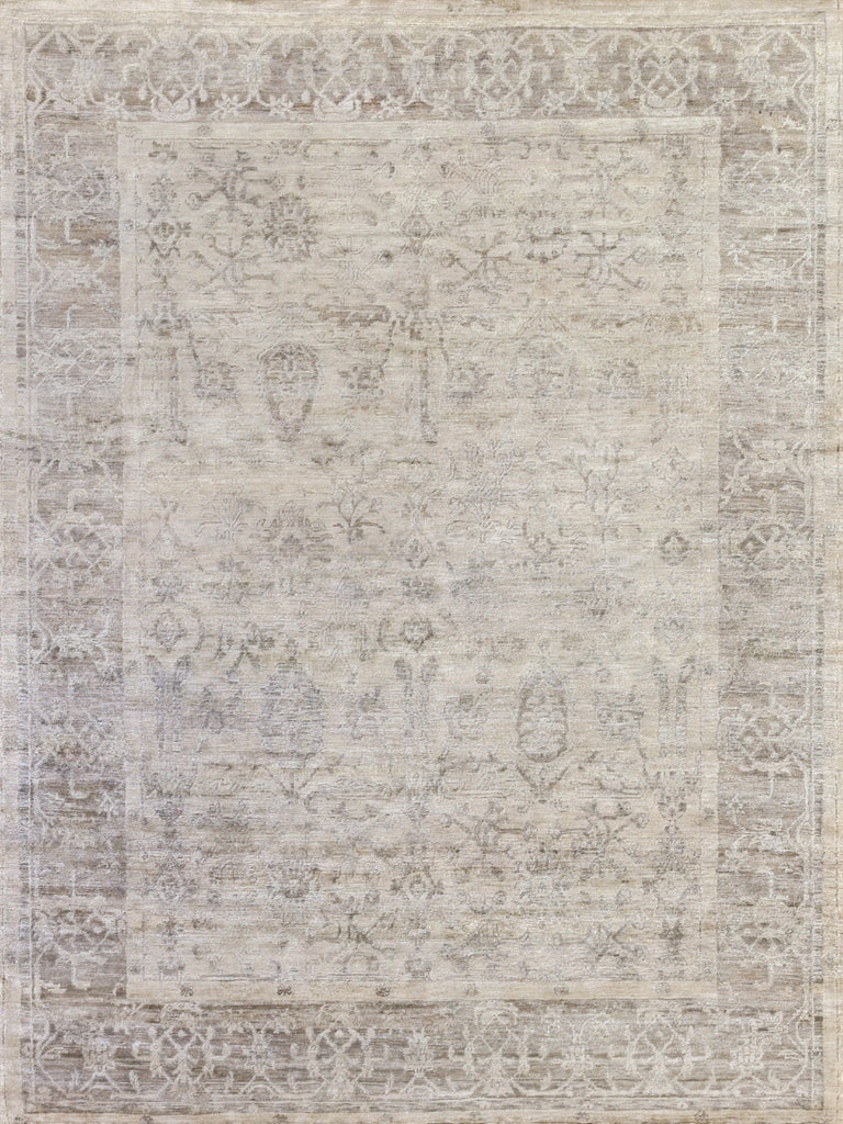 Exquisite Rugs Antique'd Silk 3284 Beige/Light Brown Area Rug main image