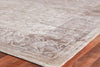 Exquisite Rugs Antique'd Silk 3284 Beige/Light Brown Area Rug Corner Image