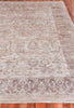 Exquisite Rugs Antique'd Silk 3284 Beige/Light Brown Area Rug Closeup Image