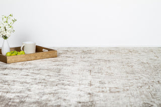 Exquisite Rugs Antique'd Silk 3284 Beige/Light Brown Area Rug Lifestyle Image Feature