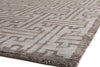 Exquisite Rugs Bamboo Silk 3289 Brown Area Rug Corner Image