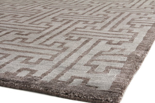 Exquisite Rugs Bamboo Silk 3289 Brown Area Rug Corner Image