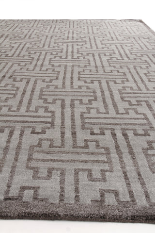 Exquisite Rugs Bamboo Silk 3289 Brown Area Rug Closeup Image