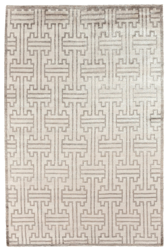 Exquisite Rugs Bamboo Silk 3290 Ivory/Taupe Area Rug main image