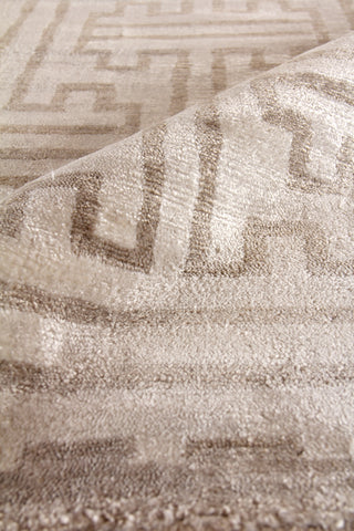 Exquisite Rugs Bamboo Silk 3290 Ivory/Taupe Area Rug Lifestyle Image Feature