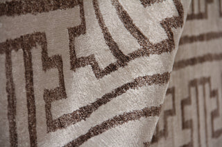 Exquisite Rugs Bamboo Silk 3291 Ivory/Brown Area Rug Pile Image