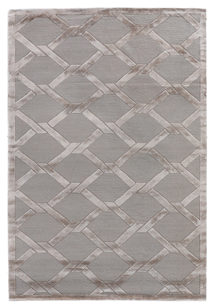 Exquisite Rugs Metro Velvet 3294 Silver Area Rug by The Met main image