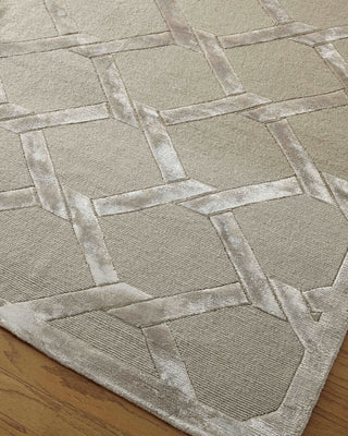 Exquisite Rugs Metro Velvet 3294 Silver Area Rug by The Met 