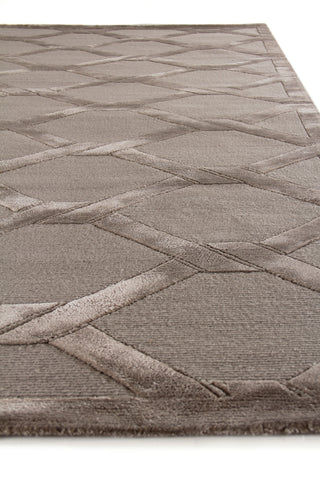Exquisite Rugs Metro Velvet 3294 Silver Area Rug by The Met Lifestyle Image Feature