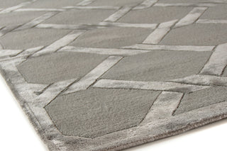 Exquisite Rugs Metro Velvet 3296 Dark Taupe Area Rug by The Met Corner Image