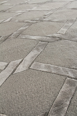 Exquisite Rugs Metro Velvet 3296 Dark Taupe Area Rug by The Met Lifestyle Image Feature