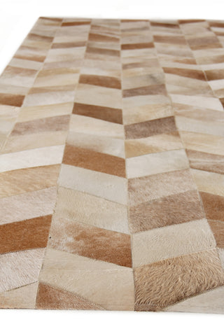 Exquisite Rugs Natural Hide 3319 Beige Area Rug Closeup Image