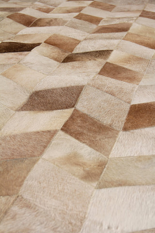 Exquisite Rugs Natural Hide 3319 Beige Area Rug Lifestyle Image Feature