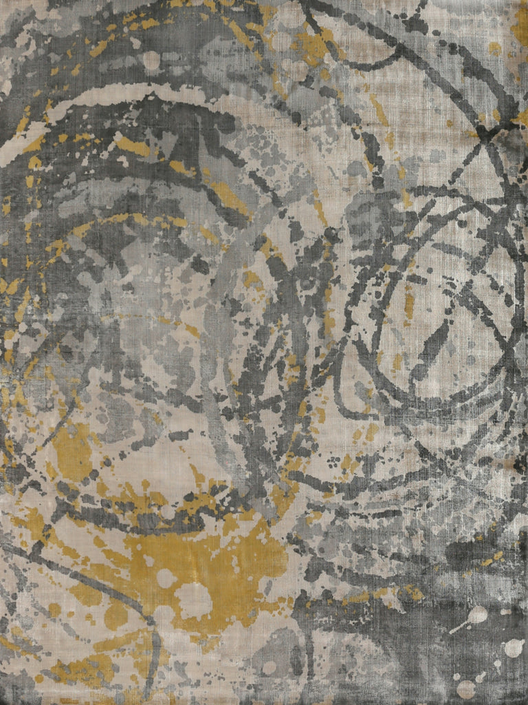 Exquisite Rugs Koda 3329 Gold/Charcoal Area Rug main image