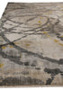 Exquisite Rugs Koda 3329 Gold/Charcoal Area Rug Closeup Image