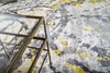 Exquisite Rugs Koda 3329 Gold/Charcoal Area Rug Detail Image