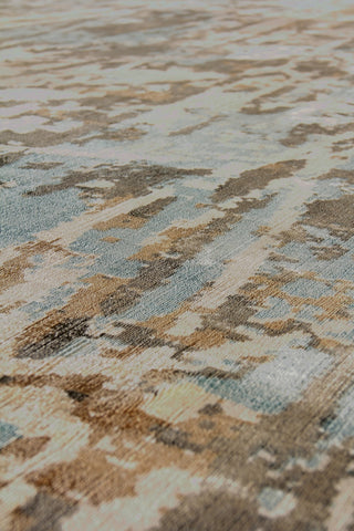 Exquisite Rugs Koda 3333 Blue/Brown Area Rug Lifestyle Image Feature