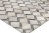Exquisite Rugs Natural Hide 3334 Ivory/Silver Area Rug Corner Image