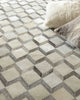 Exquisite Rugs Natural Hide 3334 Ivory/Silver Area Rug Lifestyle Image Feature