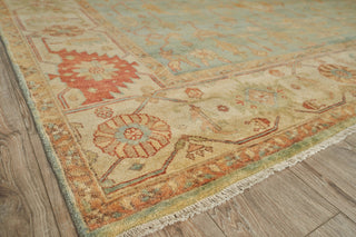 Exquisite Rugs Antique Weave Serapi 3335 Light Blue/Ivory Area Rug Corner Image