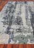 Exquisite Rugs Bamboo Silk 3337 Blue/Gray Area Rug Closeup Image