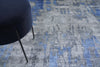 Exquisite Rugs Bamboo Silk 3339 Blue/Gray Area Rug Lifestyle Image Feature