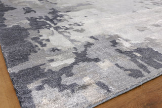 Exquisite Rugs Bamboo Silk 3341 Blue/Gray Area Rug Corner Image