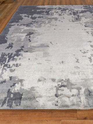Exquisite Rugs Bamboo Silk 3341 Blue/Gray Area Rug Closeup Image