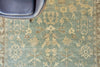Exquisite Rugs Antique Weave Oushak 3346 Blue/Light Brown Area Rug Detail Image