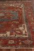 Exquisite Rugs Antique Weave Serapi 3347 Rust/Ivory Area Rug Closeup Image