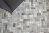 Exquisite Rugs Natural Hide 3353 Silver Area Rug Lifestyle Image Feature
