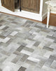 Exquisite Rugs Natural Hide 3353 Silver Area Rug Detail Image
