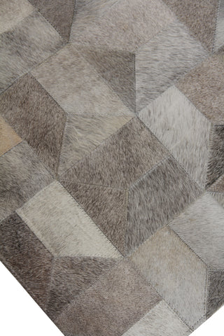 Exquisite Rugs Natural Hide 3355 Gray/Multi Area Rug Detail Image